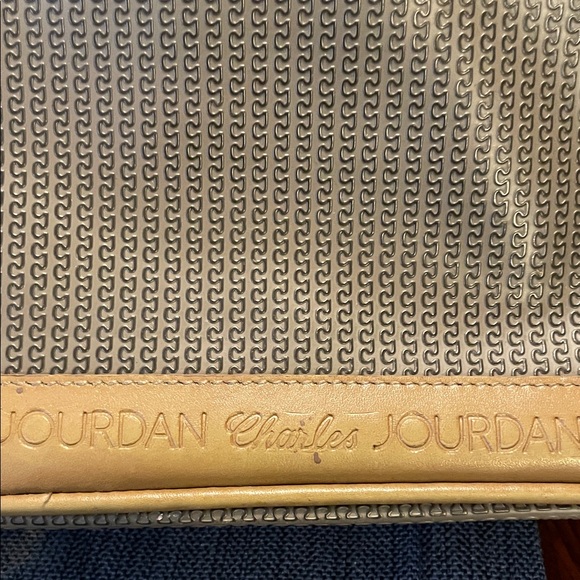 Vintage Charles Jourdan Actif Paris Women's Crossbody Bag in Brown and Gray Tan - Picture 15 of 15